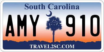 SC license plate AMY910