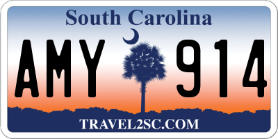 SC license plate AMY914