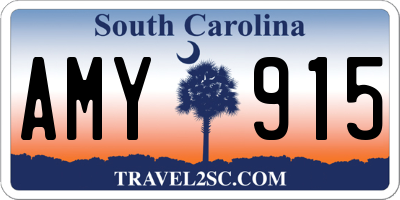 SC license plate AMY915