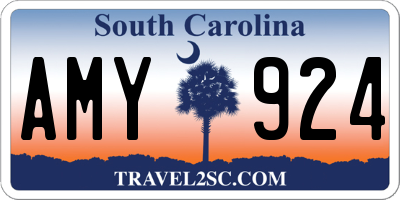 SC license plate AMY924