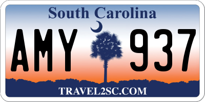 SC license plate AMY937