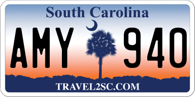 SC license plate AMY940