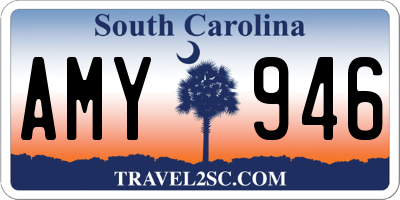 SC license plate AMY946