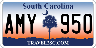 SC license plate AMY950
