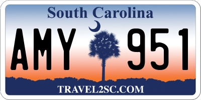 SC license plate AMY951