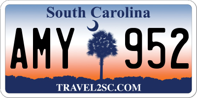SC license plate AMY952