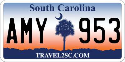 SC license plate AMY953