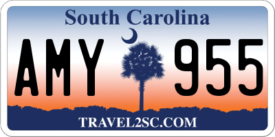 SC license plate AMY955