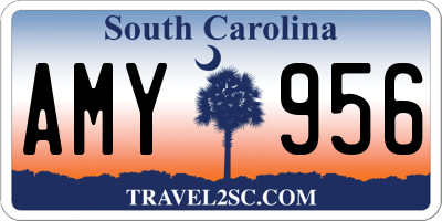SC license plate AMY956