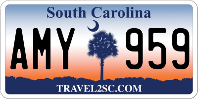 SC license plate AMY959