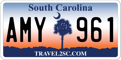 SC license plate AMY961
