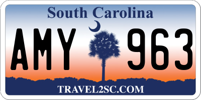 SC license plate AMY963