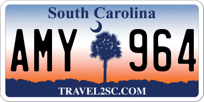 SC license plate AMY964