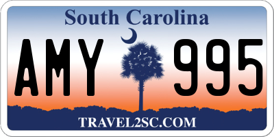 SC license plate AMY995
