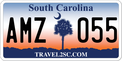 SC license plate AMZ055