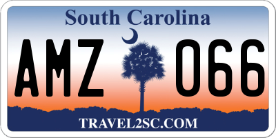 SC license plate AMZ066