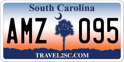 SC license plate AMZ095