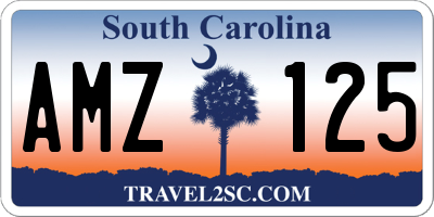 SC license plate AMZ125
