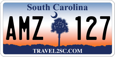SC license plate AMZ127