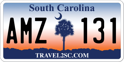 SC license plate AMZ131