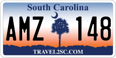 SC license plate AMZ148
