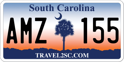 SC license plate AMZ155