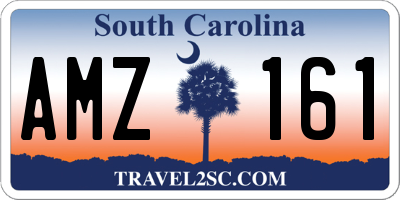 SC license plate AMZ161