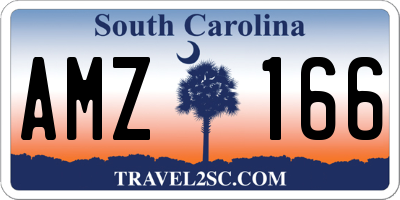 SC license plate AMZ166