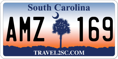 SC license plate AMZ169