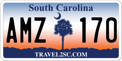 SC license plate AMZ170