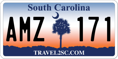 SC license plate AMZ171