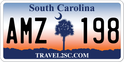 SC license plate AMZ198