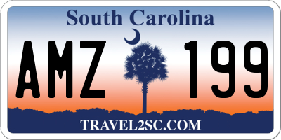 SC license plate AMZ199