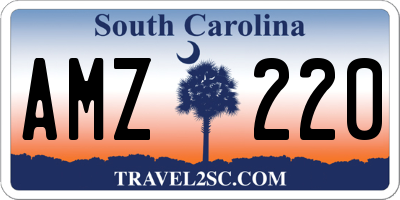 SC license plate AMZ220