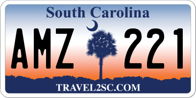 SC license plate AMZ221