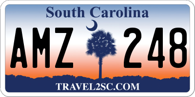 SC license plate AMZ248