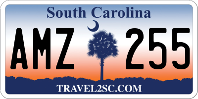 SC license plate AMZ255