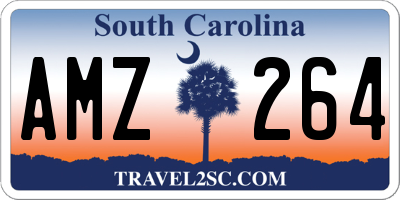 SC license plate AMZ264