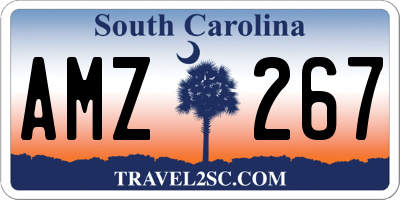 SC license plate AMZ267