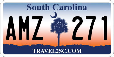 SC license plate AMZ271