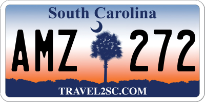 SC license plate AMZ272