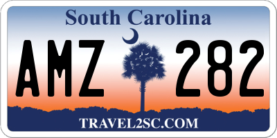 SC license plate AMZ282