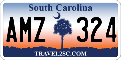 SC license plate AMZ324