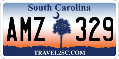 SC license plate AMZ329
