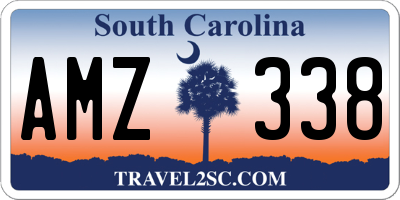 SC license plate AMZ338