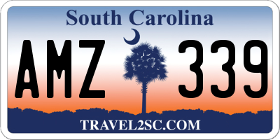 SC license plate AMZ339
