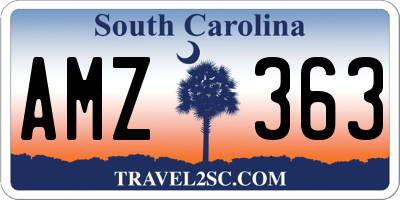 SC license plate AMZ363