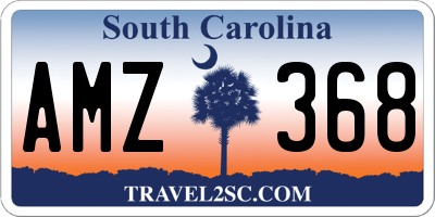 SC license plate AMZ368