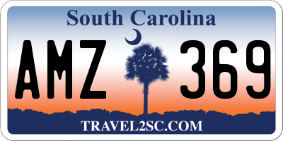 SC license plate AMZ369
