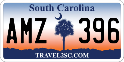 SC license plate AMZ396
